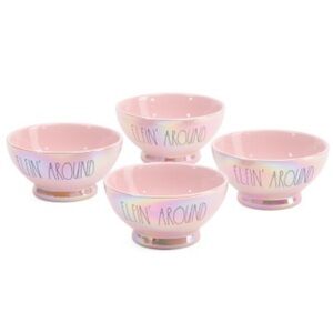 Rae Dunn Iridescent Pink Bowl Set